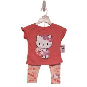 Hello Kitty Floral Pattern 2-piece Set